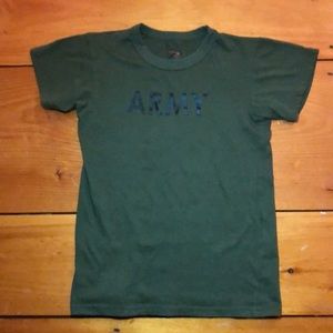 Green army t-shirt!